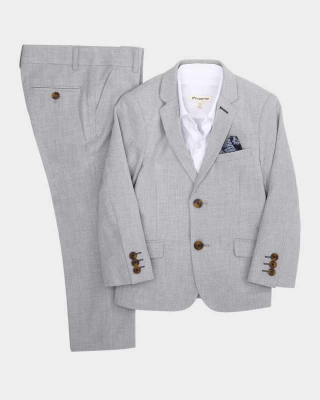 Boy's 2-Piece Stretchy Mod Suit, Size 2-1